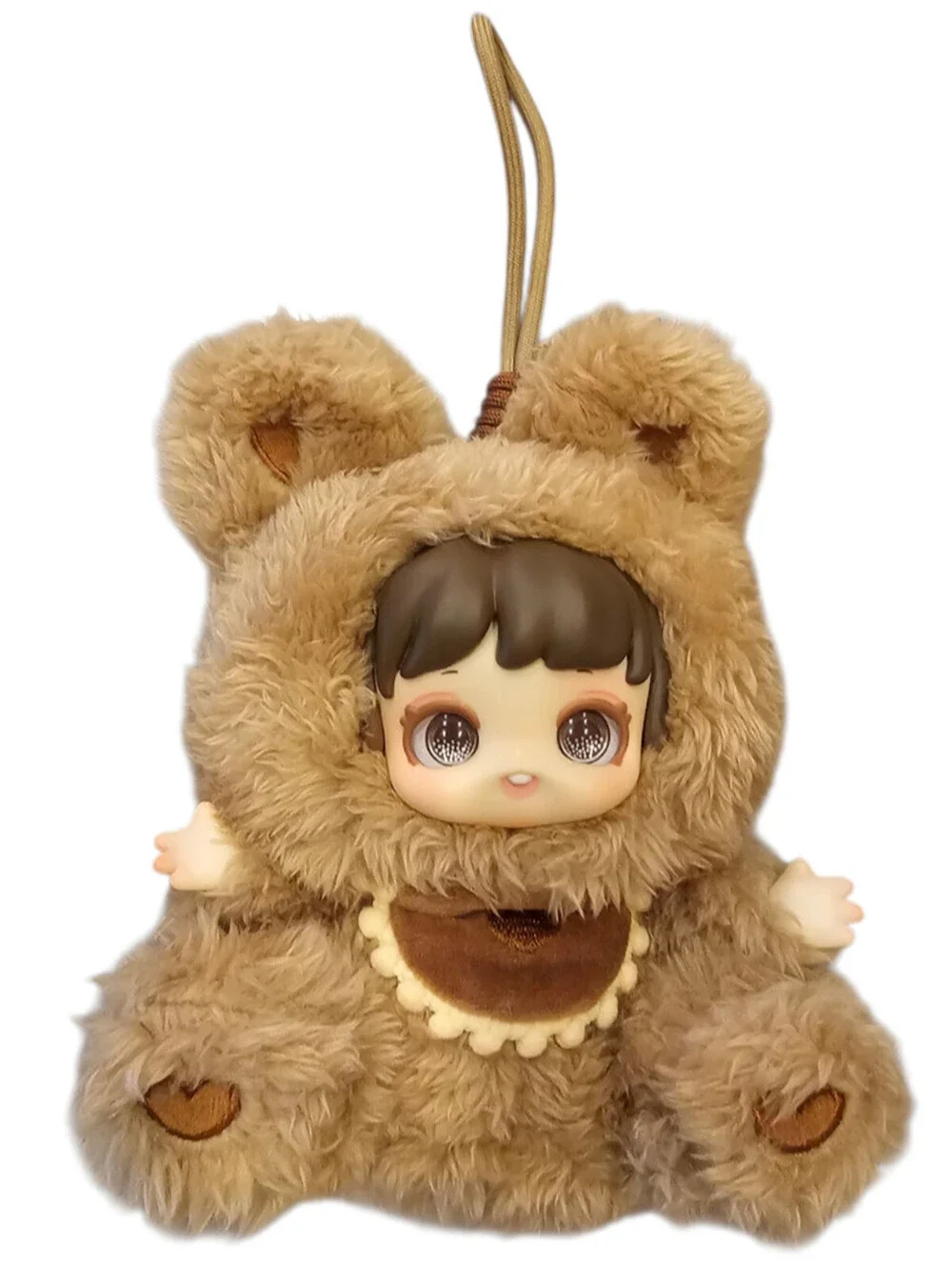 Miana Nighty Night To U Series by Jotoys Keychain in Brown Bear Costume Plush